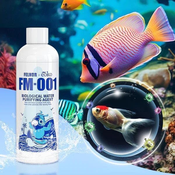 FM-001 aquarium water purifying agent product view