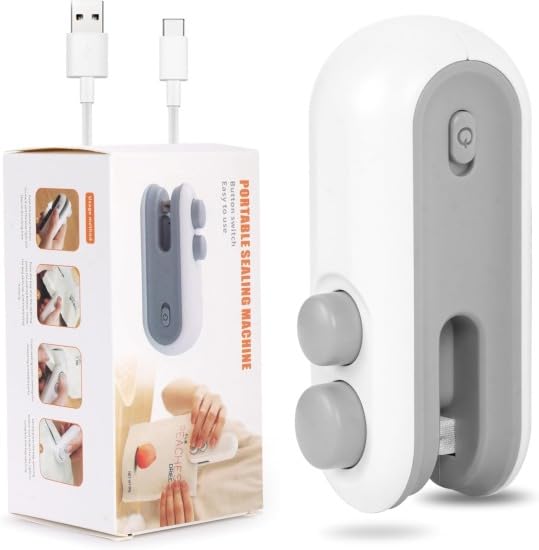 rechargeable 2-in-1 bag sealer & cutter