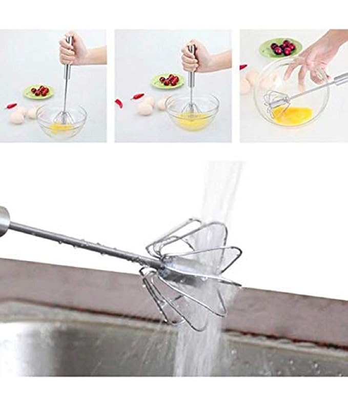 stainless steel manual spring whisk - product view 4