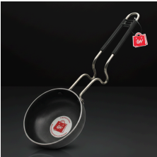 iron tadka pan with steel handle - product view 2