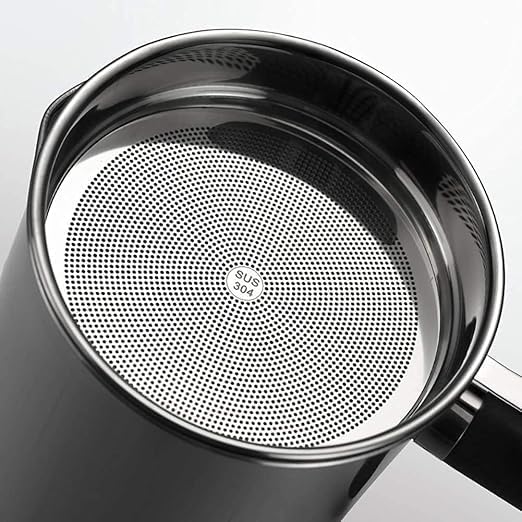stainless steel oil filter pot with mesh strainer - product view 2