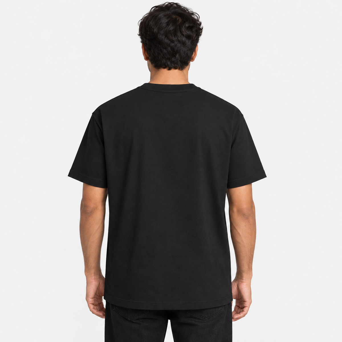 God Vishnu Unisex Standard Crew T-Shirt — Black — back