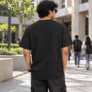 Unisex Basic T-Shirt — Black melange — back