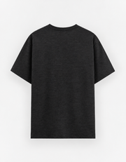 Meinu nhi Penda Unisex Basic T-Shirt — Black melange — back