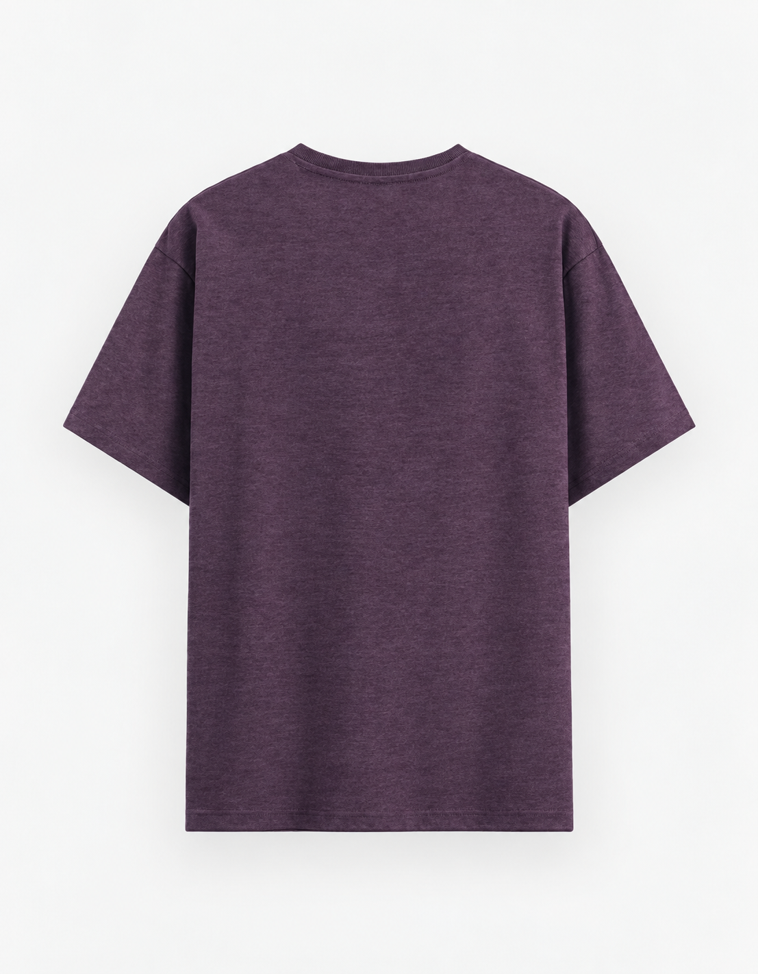 Meinu nhi Penda Unisex Basic T-Shirt — Purple melange — back