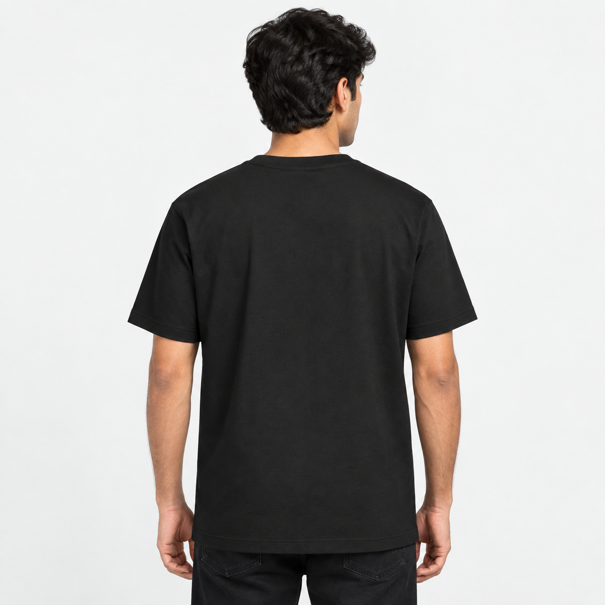 Bho Ladder meme Unisex Standard Crew T-Shirt — Black — back