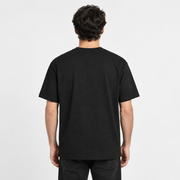 Anti Social Meme Unisex Standard Crew T-Shirt — Black — back