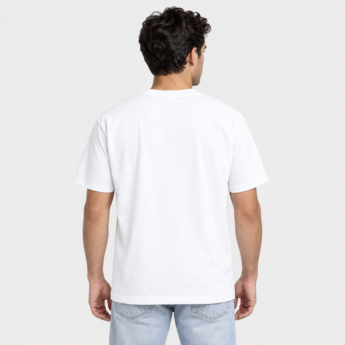 Bho Ladder meme Unisex Standard Crew T-Shirt — White — back