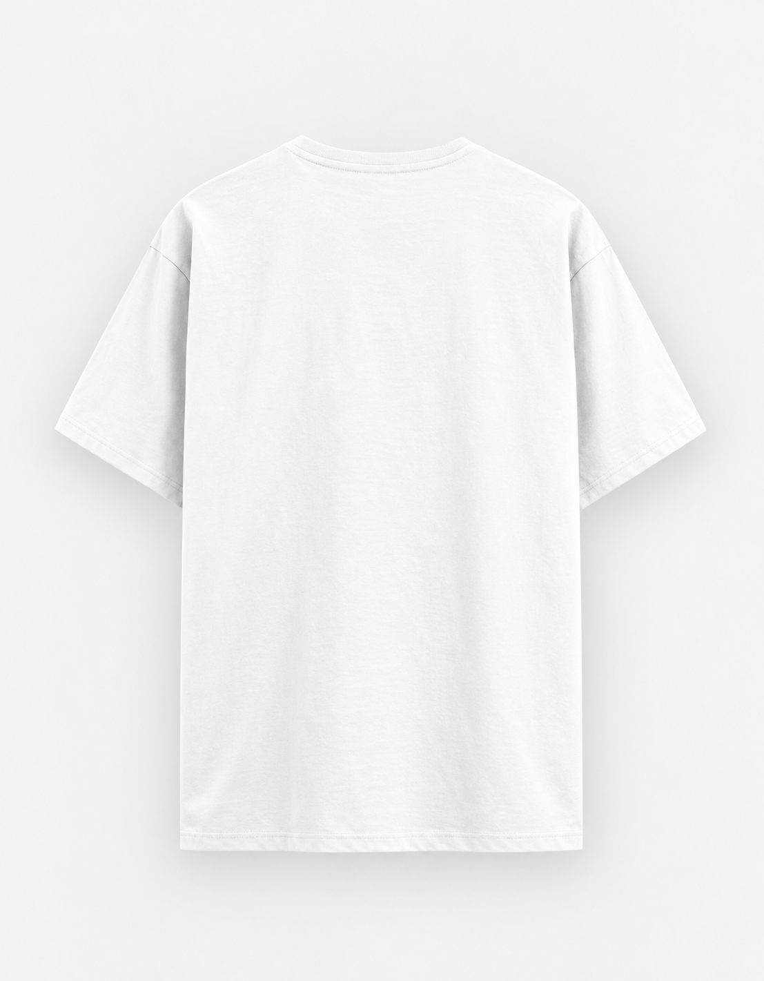 Meinu nhi Penda Unisex Basic T-Shirt — White — back
