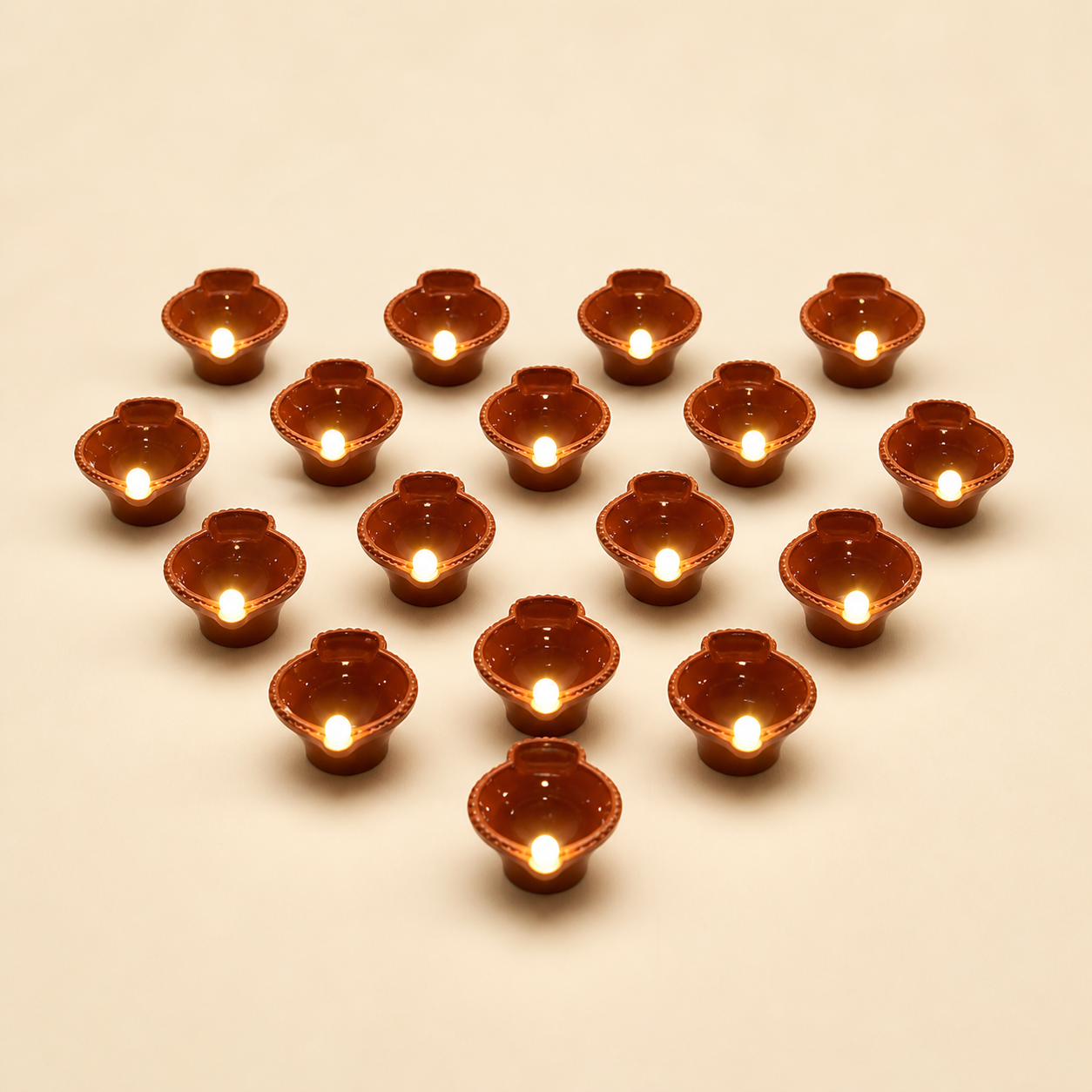 Water-Sensor Electric Diyas – Pack of 18