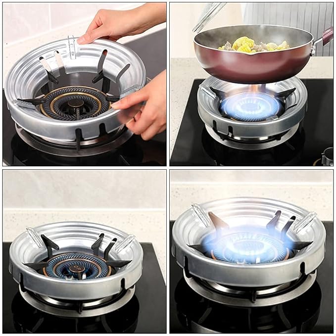 metal gas burner support stands – pack of 2 - product view 2