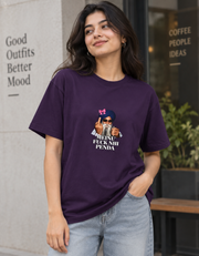 Meinu nhi Penda Unisex Basic T-Shirt — Purple — female