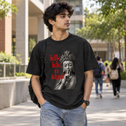 Unisex Basic T-Shirt — Black melange — front