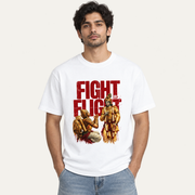 Mahabharat Aesthetic Unisex Standard Crew T-Shirt — White — front