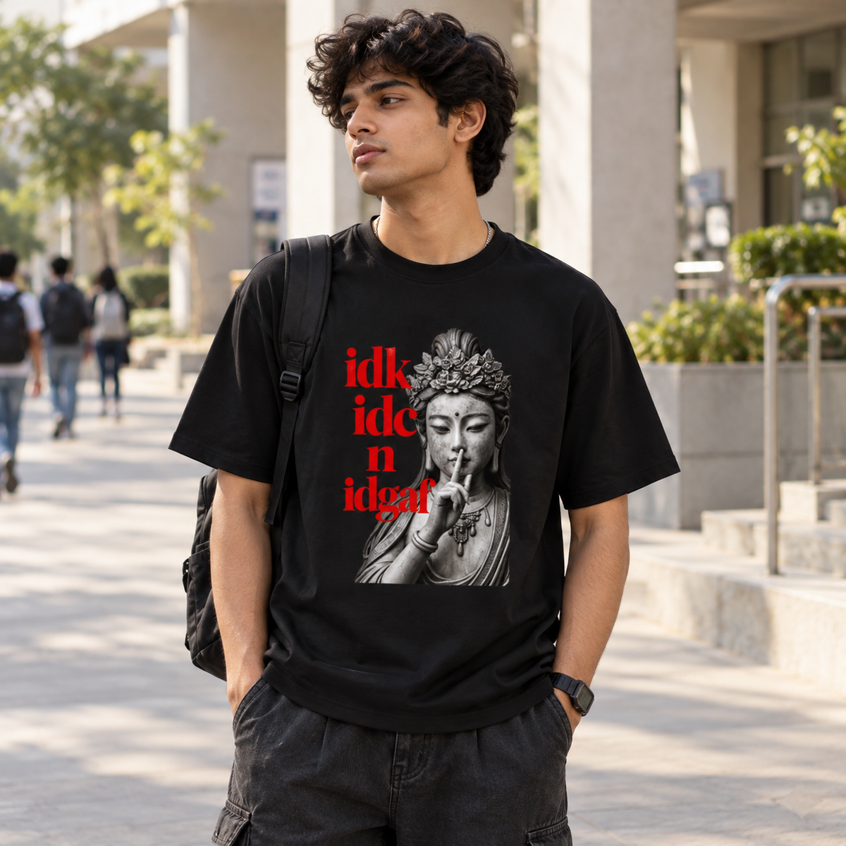 Unisex Basic T-Shirt — Black — front