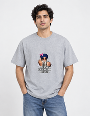 Meinu nhi Penda Unisex Basic T-Shirt — Grey Melange — front