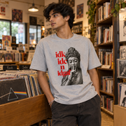 Unisex Basic T-Shirt — Grey Melange — lifestyle-male