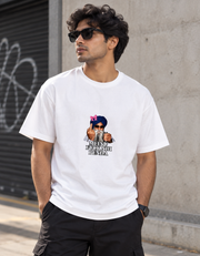 Meinu nhi Penda Unisex Basic T-Shirt — White — male