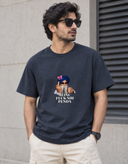 Meinu nhi Penda Unisex Basic T-Shirt — Navy melange — male