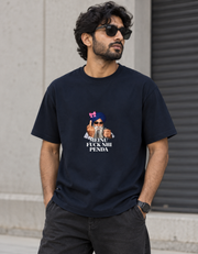 Meinu nhi Penda Unisex Basic T-Shirt — Navy Blue — male