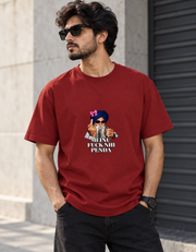 Meinu nhi Penda Unisex Basic T-Shirt — Red — male