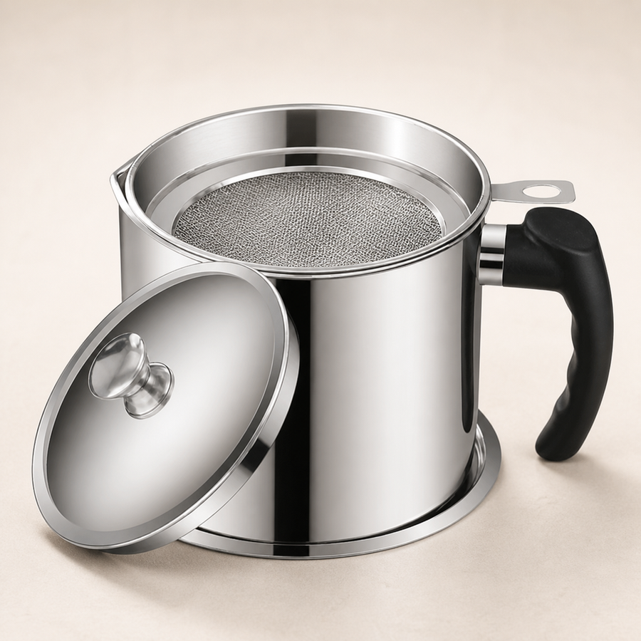 stainless steel oil filter pot
