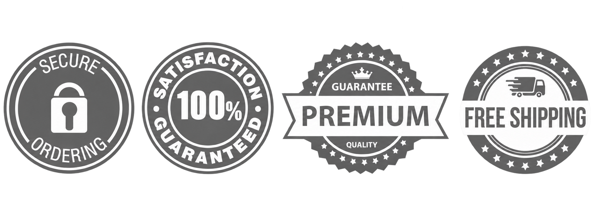 Secure Ordering / Satisfaction Guaranteed / Premium Quality / Free Shipping
